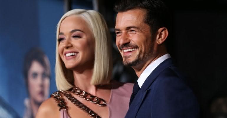 Katy Perry e Orlando Bloom durante a estreia da série Carnival Row em Hollywood, na Califórnia, em agosto de 2019 - Phillip Faraone/Getty Images