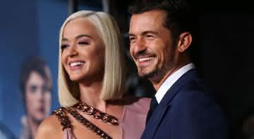 Katy Perry e Orlando Bloom durante a estreia da série Carnival Row em Hollywood, na Califórnia, em agosto de 2019 - Phillip Faraone/Getty Images