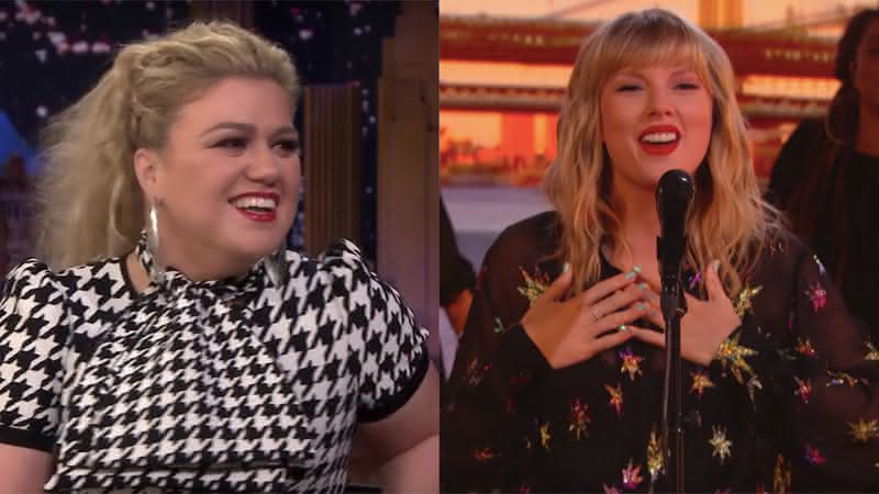 Kelly Clarkson e Taylor Swift - Reprodução/YouTube