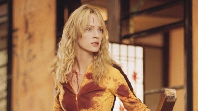 Uma Thurman como Beatrix Koddo em Kill Bill Volume 1. Crédito: Divulgação/Sony Pictures