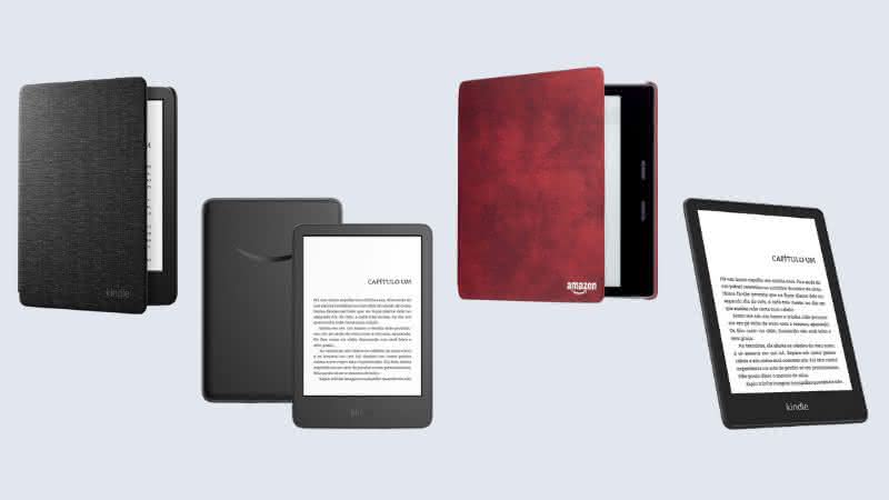 Confira as principais diferenças entre os modelos do Kindle e mais acessórios incríveis - Reprodução/Amazon