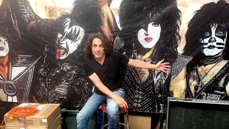 Paul Stanley nos bastidores da turnê End Of The Road Tour - Reprodução/Instagram