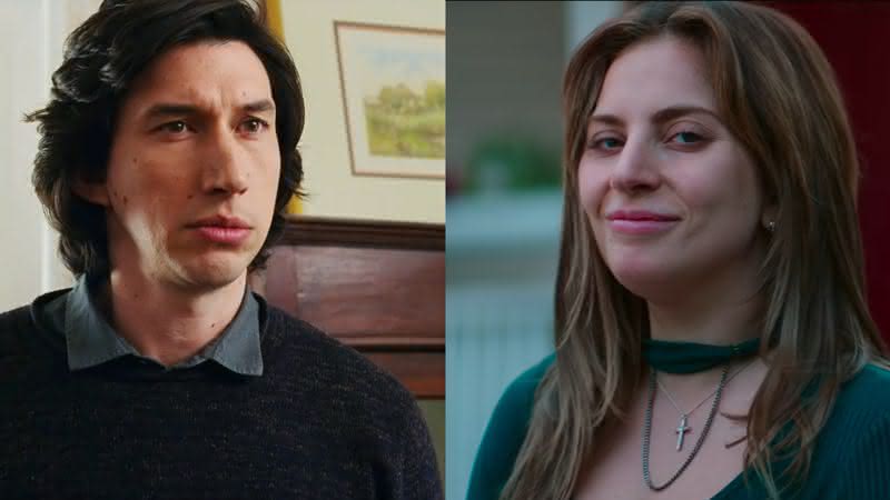 Adam Driver em História de um Casamento e Lady Gaga em Nasce Uma Estrela - Reprodução/Netflix/Warner Bros.