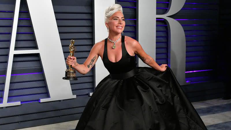 Lady Gaga em 2019, quando venceu o Oscar de Melhor Canção Original por "Shallow", de "Nasce Uma Estrela" - Dia Dipasupil/Getty Images
