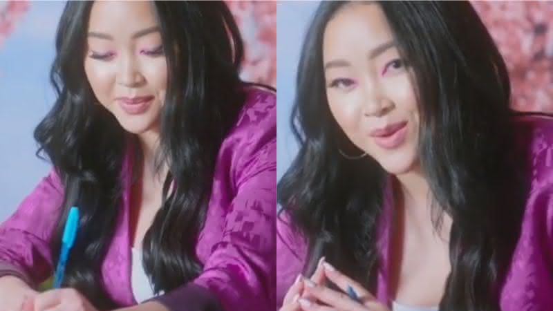 Lana Condor em vídeo divulgado pela Netflix - Instagram