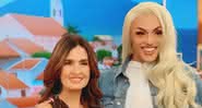 Pabllo Vittar e Fátima Bernardes no programa 'Encontro' - Reprodução/Instagram