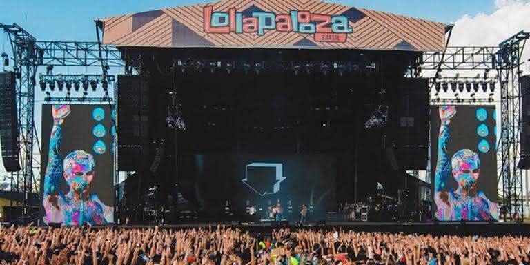 Palco do Lollapalooza Brasil, em São Paulo  - Reprodução/Instagram