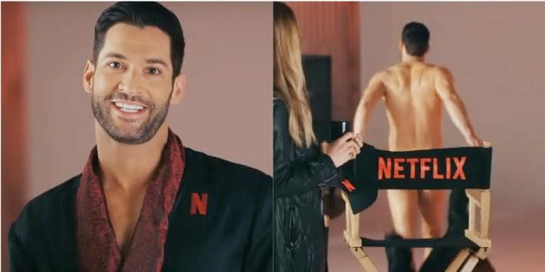 Tom Ellis em prévia da nova temporada de 'Lucifer' - Reprodução/Netflix