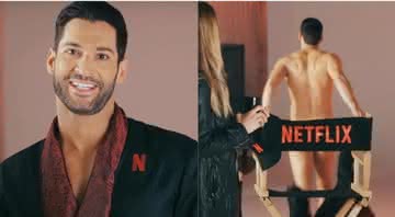 Tom Ellis em prévia da nova temporada de 'Lucifer' - Reprodução/Netflix