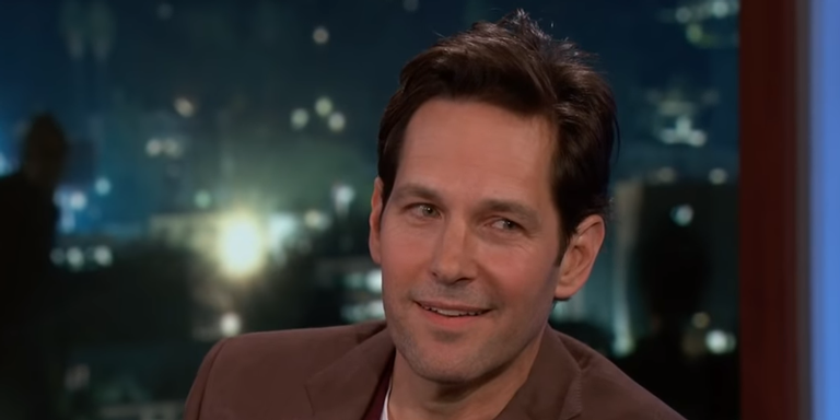 Paul Rudd no programa 'Jimmy Kimmel Live' - Reprodução