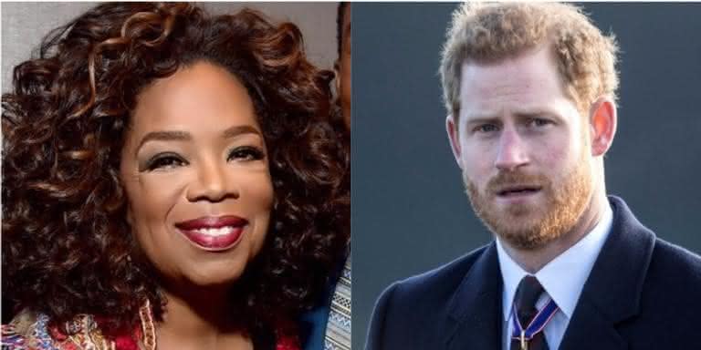 Oprah e Príncipe Harry. - Reprodução