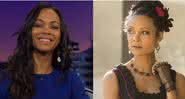 As atrizes Zoe Saldana e Thandie Newton - Reprodução/Montagem