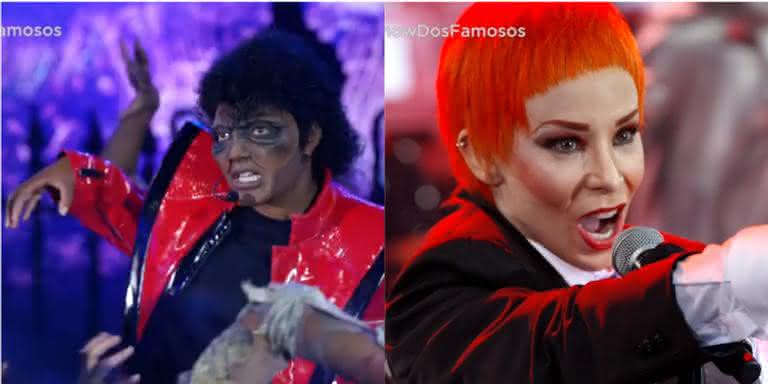 Ludmilla e Danielle Winits no 'Show dos Famosos' - Reprodução/TV Globo