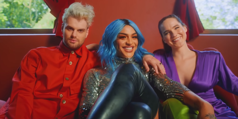 Sofi Tukker e Pabllo Vittar no clipe de 'Energia' - Reprodução