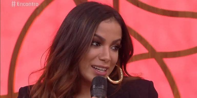 Anitta participa do programa 'Encontro com Fátima Bernardes'. - Reprodução/TV Globo