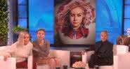 Brie Larson e Scarlett Johansson no programa de Ellen DeGeneres - Reprodução/The Ellen Show