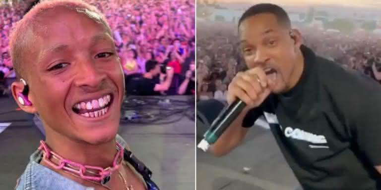 Jaden Smith e Will Smith no Coachella 2019 - Reprodução/Instagram