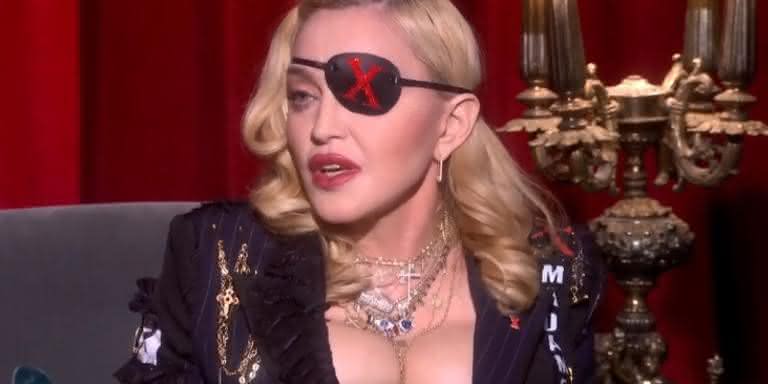 Madonna em estreia mundial do clipe de 'Medellin' - Divulgação/MTV Brasil