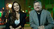 Sabrina Sato e Ted Sarandos, chefe de conteúdo da Netflix, no set de 'Reality Z'. - Divulgação/Netflix