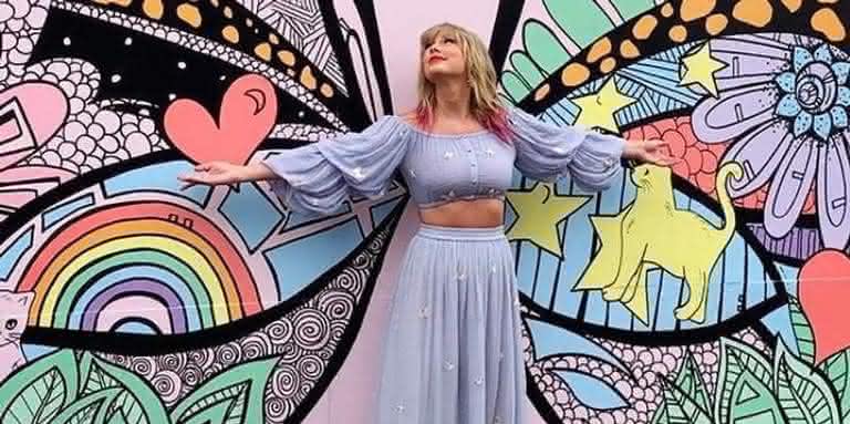 Taylor Swift em misterioso mural de Nashville - Reprodução/Instagram