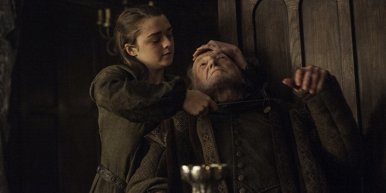 Maisie Williams como Arya Stark em 'Game of Thrones'. - Divulgação/HBO