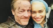 Iain Glen e Emilia Clarke - Reprodução/Instagram