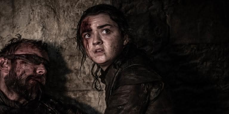 Maisie Williams como Arya Stark no terceiro episódio da oitava temporada de 'Game of Thrones'. - Divulgação/HBO