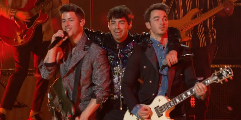 Jonas Brothers no Billboard Music Awards 2019. - Reprodução/VEVO