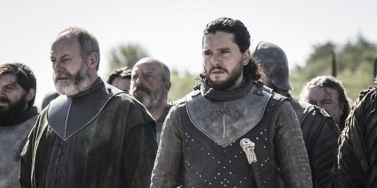 Sor Davos e Jon Snow antes da Batalha de Porto Real. - Divulgação/HBO