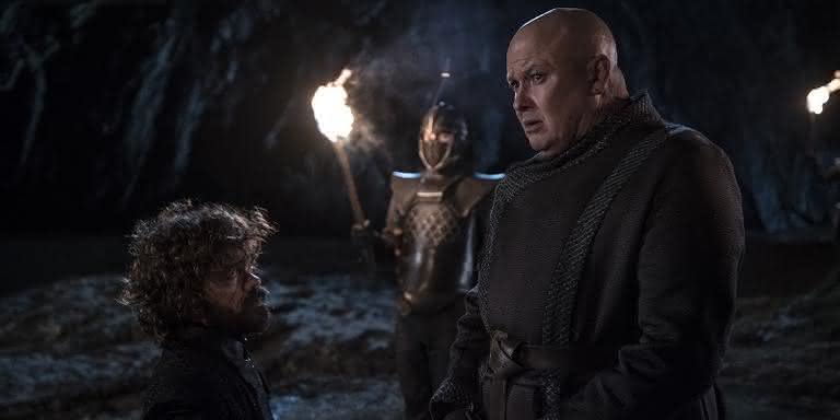 Tyrion e Varys no quinto episódio da oitava temporada de 'Game of Thrones'. - Divulgação/HBO