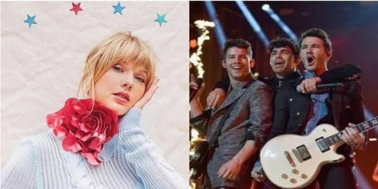 Taylor Swift e Jonas Brothers. - Reprodução/Instagram