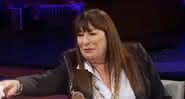 Anjelica Huston no programa do apresentador James Corden - Reprodução/YouTube