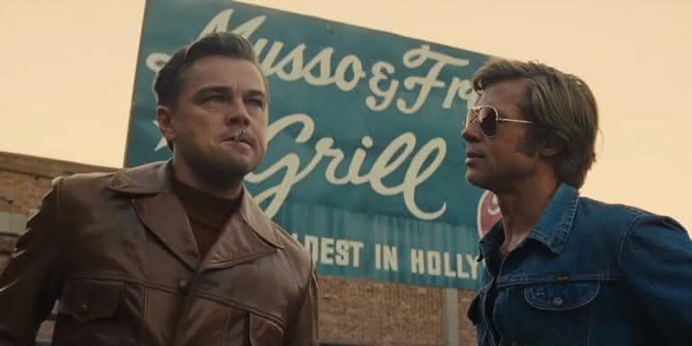 Leonardo DiCaprio e Brad Pitt em 'Era Uma Vez em Hollywood'. - Reprodução/Sony Pictures