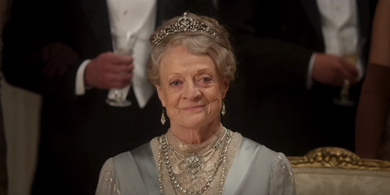 Maggie Smith no trailer de 'Downton Abbey'. - Reprodução/Focus Features