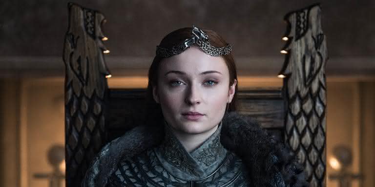 Sophie Turner como Sansa Stark na oitava temporada de 'Game of Thrones'. - Divulgação/HBO