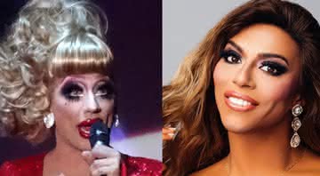 As drag queen Bianca Del Rio e Shangela, de 'RuPaul's Drag Race' - Reprodução