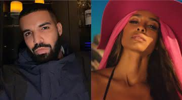 Drake em foto de seu Instagram e Ciara no clipe de Evapora, com IZA e Major Lazer - Instagram/YouTube