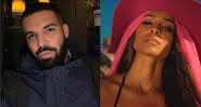 Drake em foto de seu Instagram e Ciara no clipe de Evapora, com IZA e Major Lazer - Instagram/YouTube