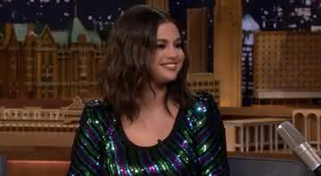 Selena Gomez no 'The Tonight Show Starring Jimmy Fallon'. - Reprodução