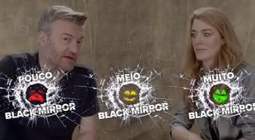 Charlie Brooker e Annabel Jones, os criadores de 'Black Mirror'. - Reprodução