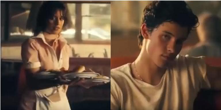 Camila Cabello e Shawn Mendes em prévia de possível clipe - Reprodução/Instagram 