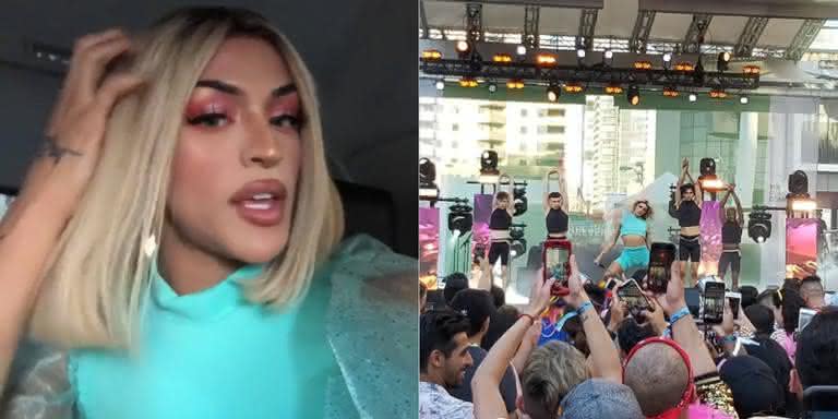 Fotos de Pabllo Vittar na Parada LGBTQ+ de Toronto, publicadas nas redes sociais - Reprodução/Instagram