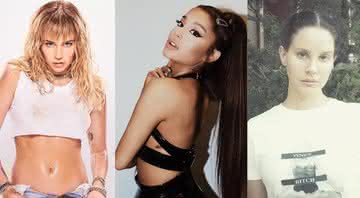 Miley, Ariana e Lana confirmaram parceria para faixa de 'As Panteras' - Reprodução/Instagram