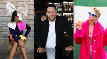 Sia, Scooter Braun e Taylor Swift - Reprodução/Instagram