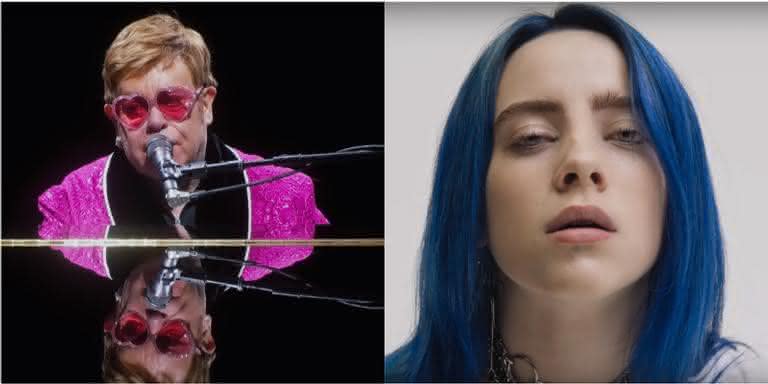 Elton John e Billie Eilish - Reprodução/YouTube