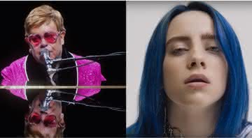 Elton John e Billie Eilish - Reprodução/YouTube