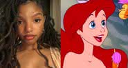 Halle Bailey e Ariel - Reprodução/Instagram/Disney/Montagem