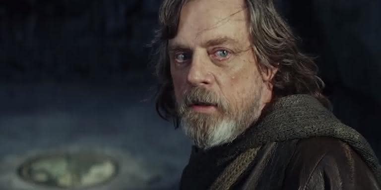 Mark Hamill em Star Wars: Os Últimos Jedi - Reprodução/YouTube