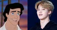 Eric e Jimin - Reprodução/Disney/Instagram/Montagem