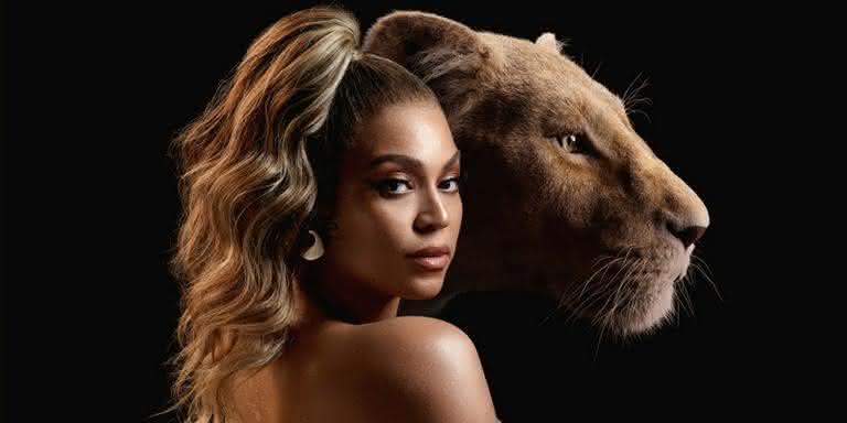 Beyoncé e sua personagem Nala em O Rei Leão - Reprodução/Facebook